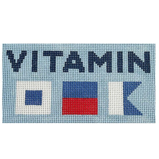 Vitamin SEA (Nautical Flags) Painted Canvas Love MHB Studio 
