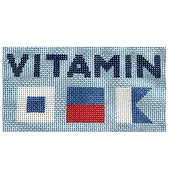 Vitamin SEA (Nautical Flags) Painted Canvas Love MHB Studio 
