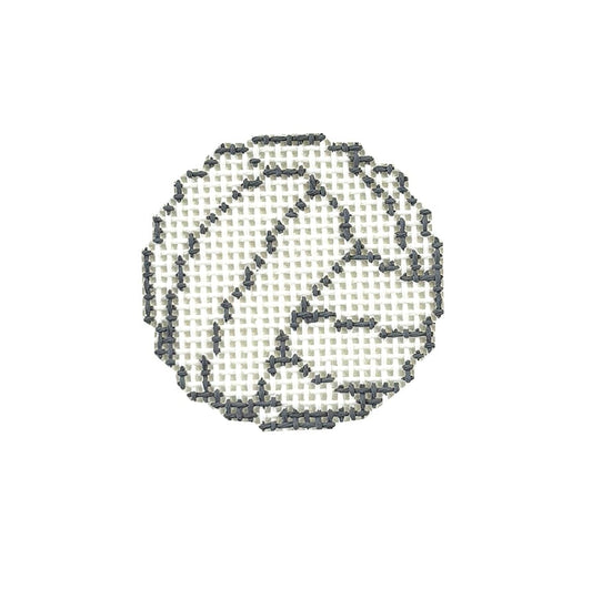 Volleyball Mini Painted Canvas Meg Francez Needlepoint 