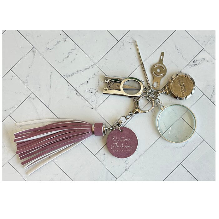 VW Tools Tassel - Lavender Coral Accessories Victoria Whitson Needlepoint 