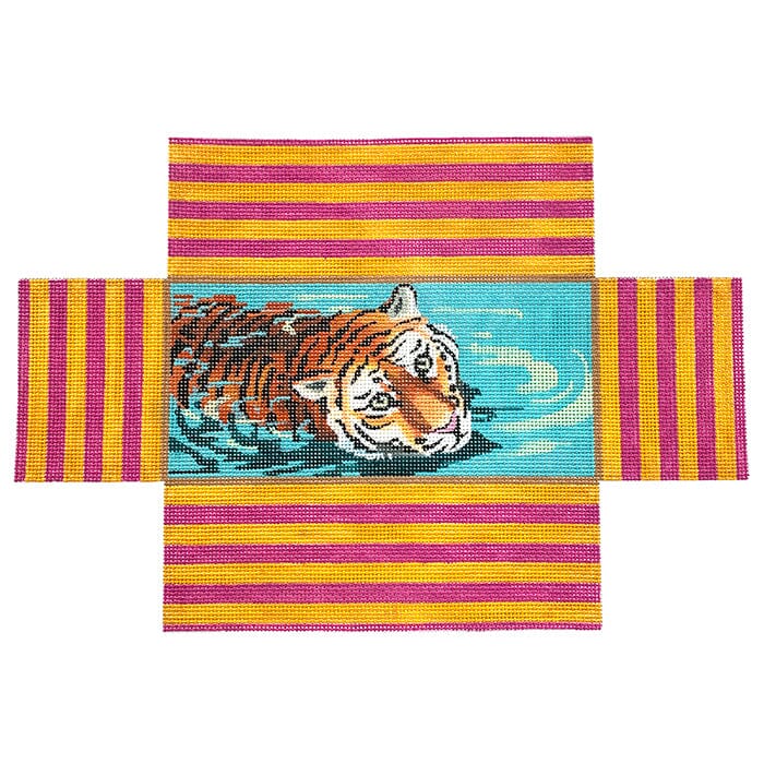 Wading Tiger Brick Cover Painted Canvas Colors of Praise 