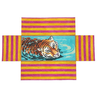 Wading Tiger Brick Cover Painted Canvas Colors of Praise 
