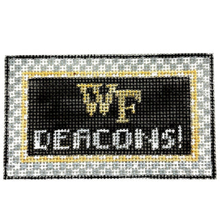 Wake Forest Deacons! Tiny Teams Painted Canvas Kathy Schenkel Designs 
