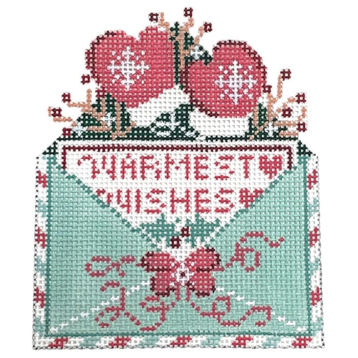 Warmest Wishes Letter Painted Canvas Danji Designs  - 1