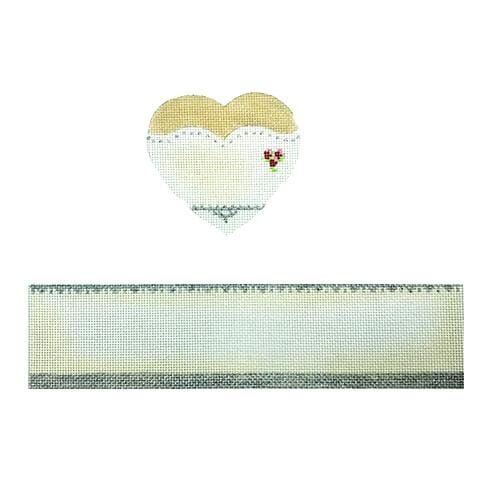 Wed Bride hinged box with hardware Painted Canvas Funda Scully  - 1