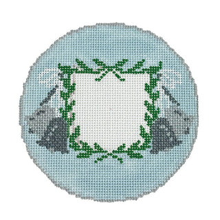 Wedding Bells Round Painted Canvas KCN Designers 
