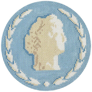 Wedgewood Goddess Round Printed Canvas Prepsetter 
