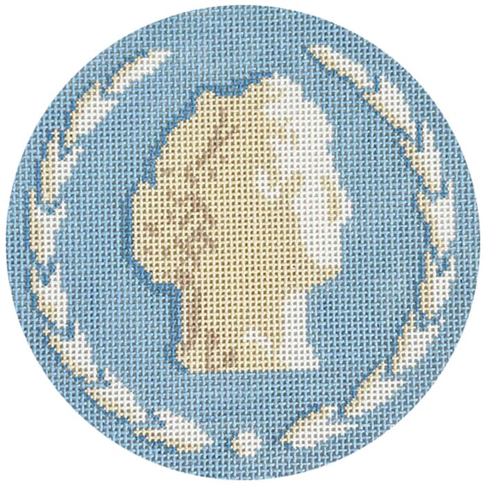 Wedgewood Goddess Round Printed Canvas Prepsetter 
