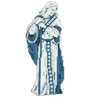 Wedgewood Nativity Joseph Painted Canvas The Gingham Stitchery 
