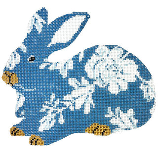Wedgewood Sitting Bunny Painted Canvas The Gingham Stitchery 
