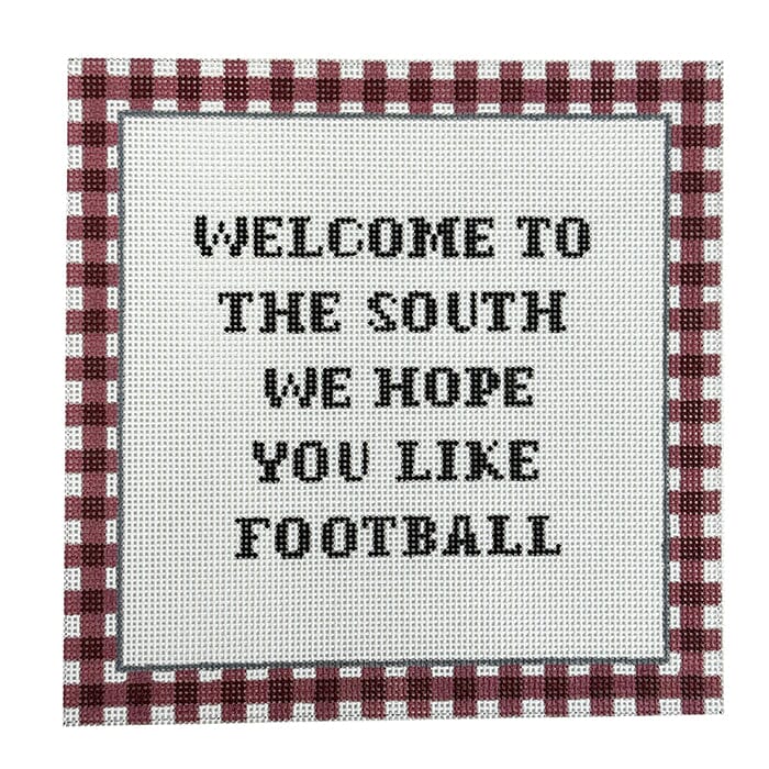 Welcome to the South - Red Painted Canvas Eva Howard 