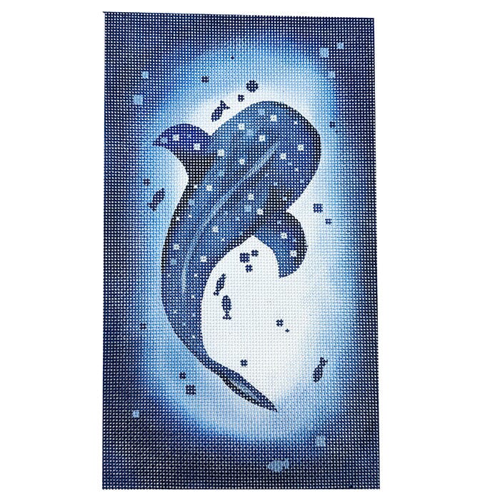 Whale Shark Ombre Painted Canvas Madeleine Elizabeth 