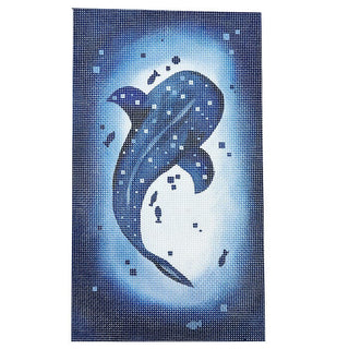 Whale Shark Ombre Painted Canvas Madeleine Elizabeth 
