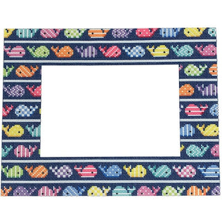 Whaley Good Frame Printed Canvas Two Sisters Needlepoint 
