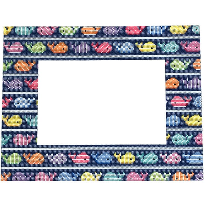 Whaley Good Frame Printed Canvas Two Sisters Needlepoint 
