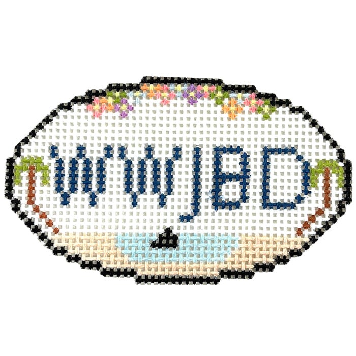 What Would Jimmy Buffett Do ABC Painted Canvas Atlantic Blue Canvas 
