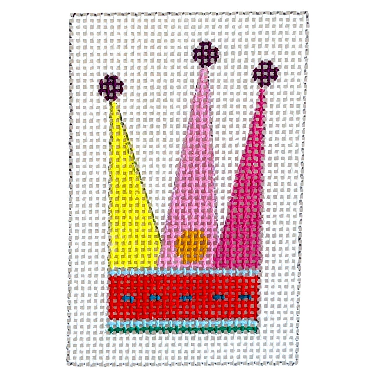 Whimsical Crown Insert 2x3 Painted Canvas Colors of Praise  - 1