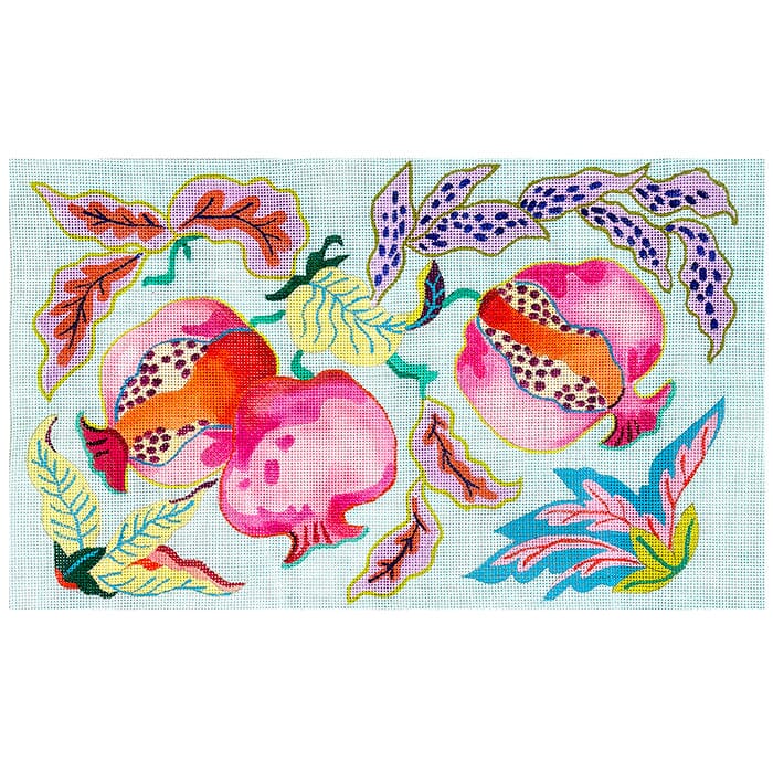 Whimsical Pomegranates Painted Canvas Colors of Praise 
