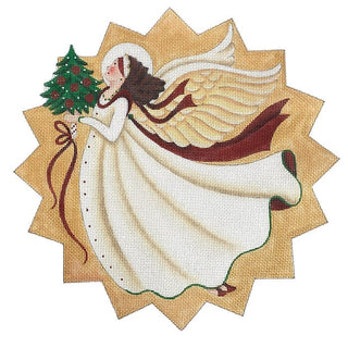 White Angel Star Tree Topper Painted Canvas Melissa Shirley Designs 
