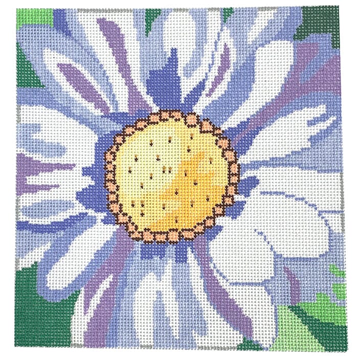 White Daisy Painted Canvas Jean Smith 