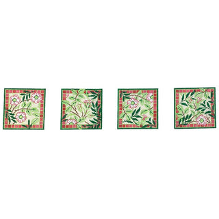 William's Sweetbriar Coasters Painted Canvas Whimsy & Grace
