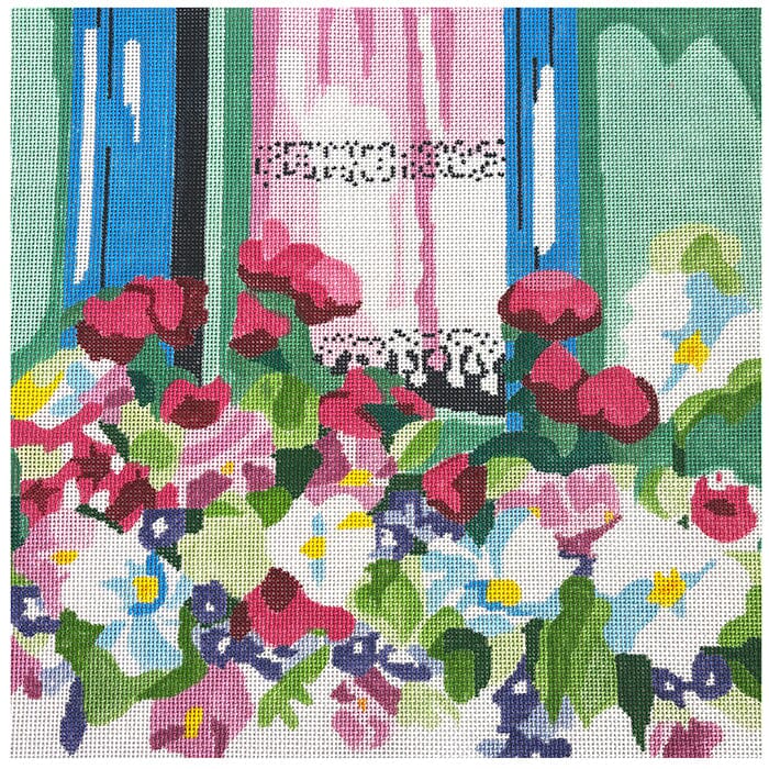 Window Box #5 Painted Canvas Jean Smith  - 1