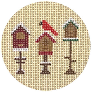 Winter Feeders Painted Canvas Alice & Blue 
