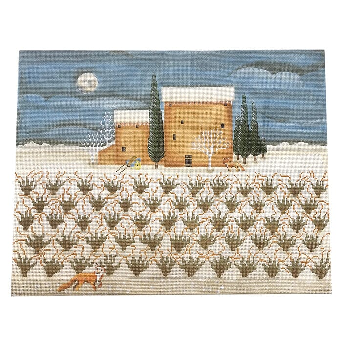 Winter Vineyard Painted Canvas Cooper Oaks Design  - 1