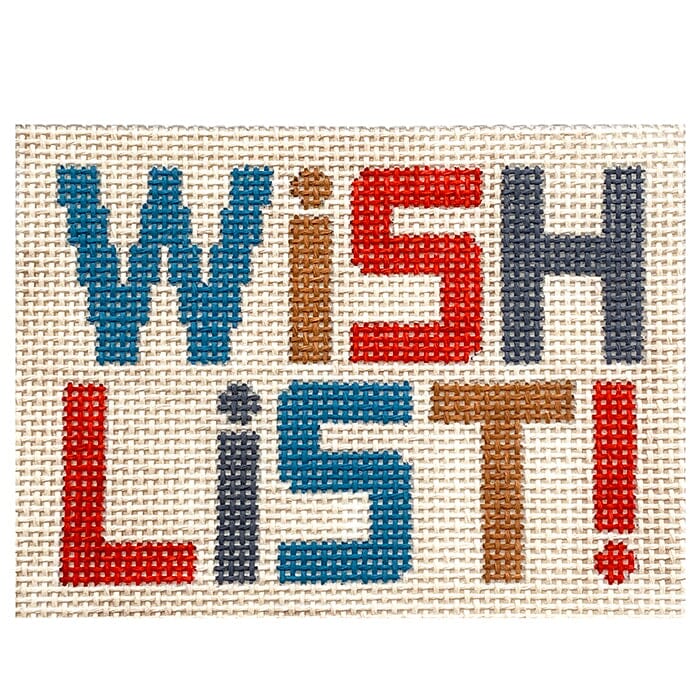 Wish List Painted Canvas Vallerie Needlepoint Gallery 

