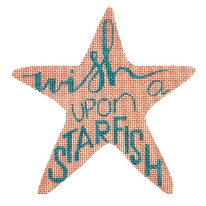 Wish Upon a Starfish Painted Canvas Madeleine Elizabeth 