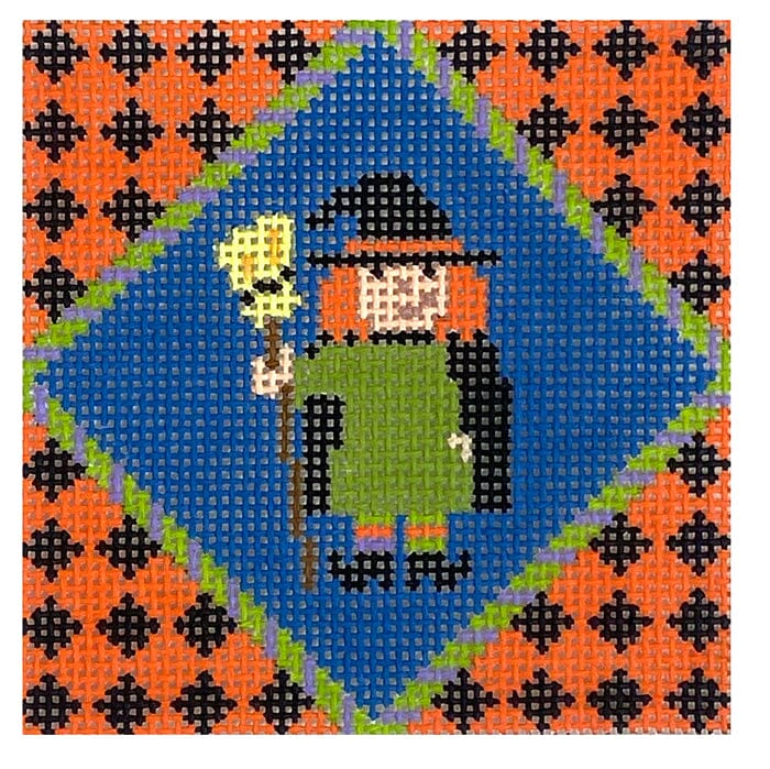 Witch 3x3 Painted Canvas Susan Roberts Needlepoint Designs Inc. 
