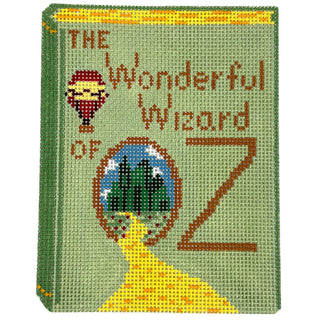 Wizard of Oz Book Painted Canvas The Gingham Stitchery 

