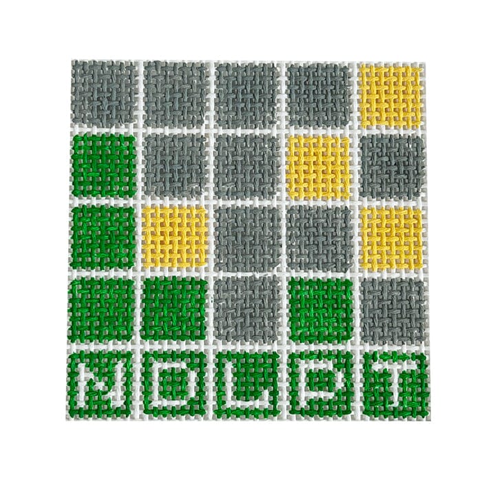 Wordle Painted Canvas SilverStitch Needlepoint 
