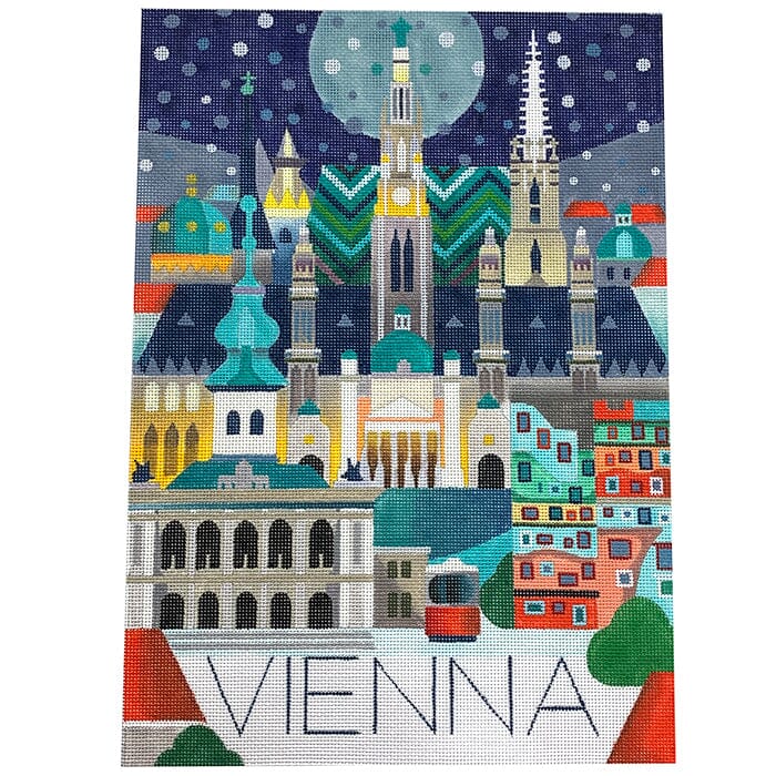 World Travel Poster - Vienna Painted Canvas Painted Pony Designs 
