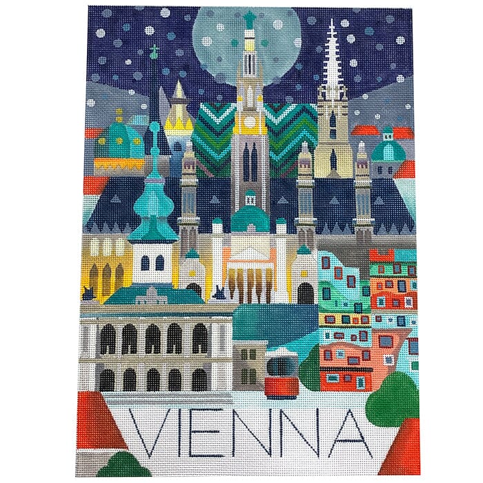 World Travel Poster   Vienna Painted Canvas Painted Pony Designs  - 1