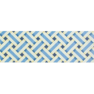 Woven Band   Blue Printed Canvas Two Sisters Needlepoint 
