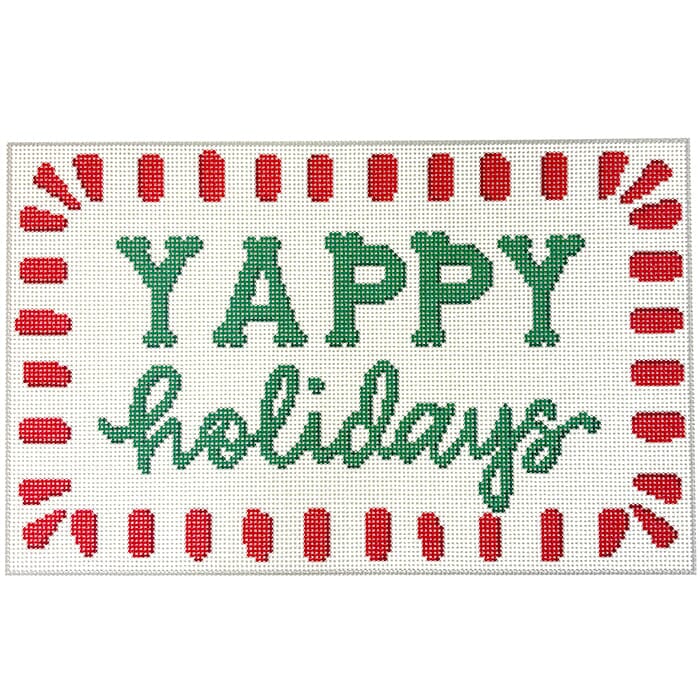 Yappy Holidays Painted Canvas KCN Designers 
