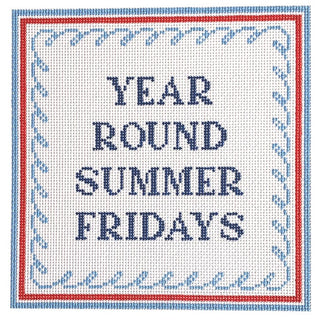 Year Round Summer Fridays Painted Canvas Goodpoint Needlepoint 
