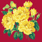 Yellow English Rose Needlepoint Kit Kits Elizabeth Bradley Design Bright Red 