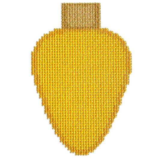 Yellow Lightbulb Printed Canvas Needlepoint To Go 