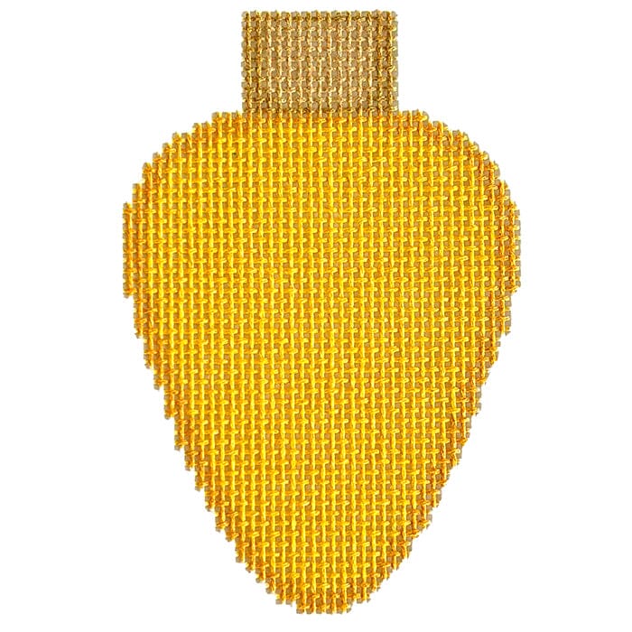 Yellow Lightbulb Printed Canvas Needlepoint To Go 
