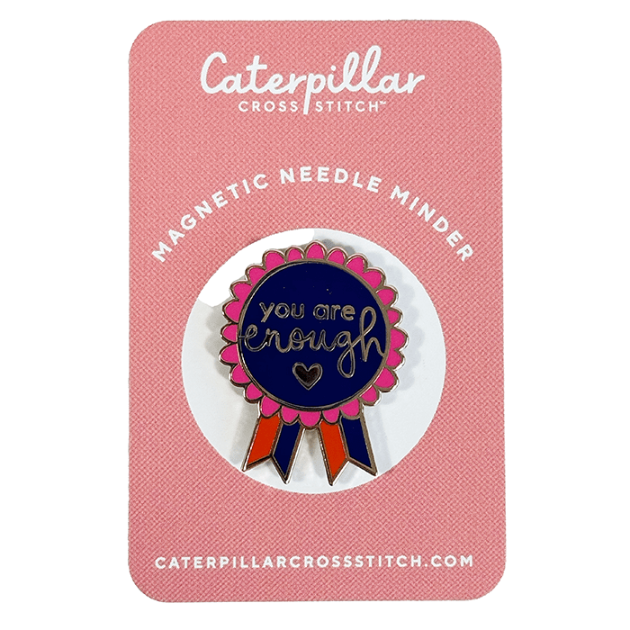 You Are Enough Enamel Needleminder Accessories Caterpillar Cross 
