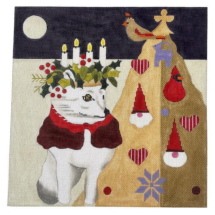 10x10 St Lucia Fox Painted Canvas Melissa Prince Designs  - 1