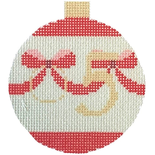 12 Days Baubles - 5 Gold Rings Printed Canvas Needlepoint To Go 