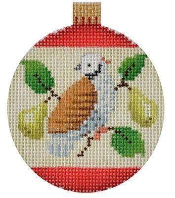 12 Days Baubles - Partridge Painted Canvas Kirk & Bradley 