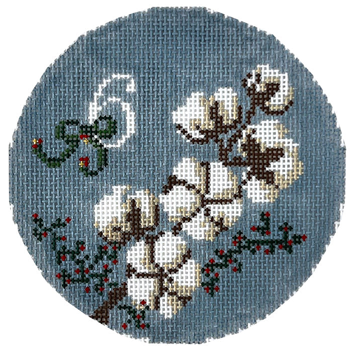 12 Days of Southern Christmas   Six Cotton Balls Growing Painted Canvas Wipstitch Needleworks 
