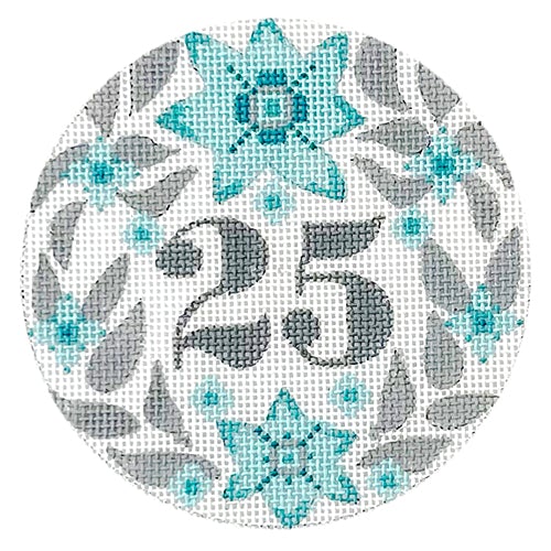 25th Anniversary Round DD Painted Canvas Danji Designs 