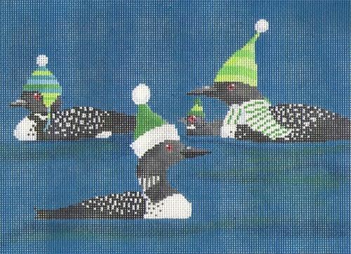 3 Loons Painted Canvas Scott Church Creative 