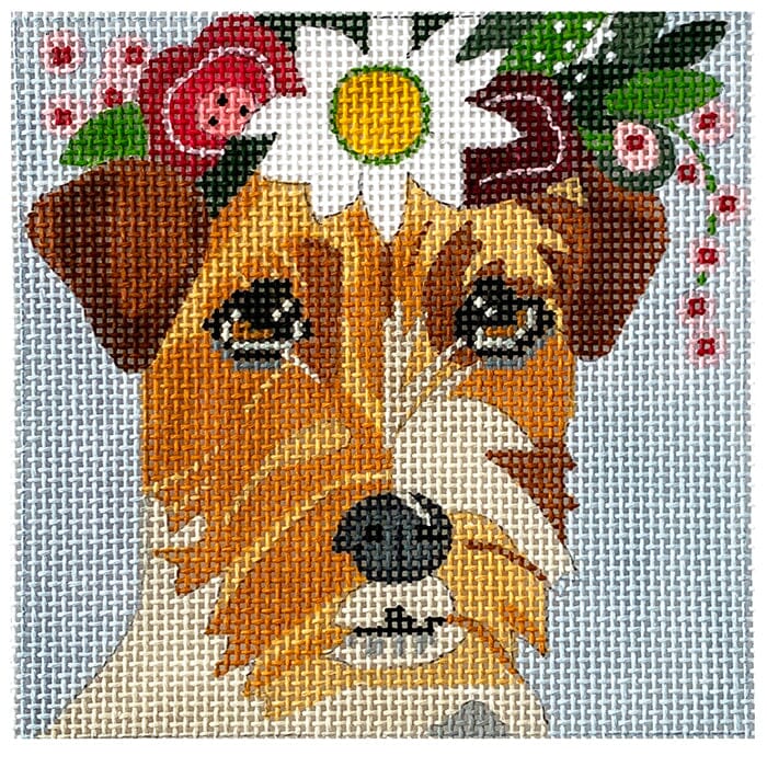 4 inch Jack Russell Terrier Painted Canvas Melissa Prince Designs  - 1