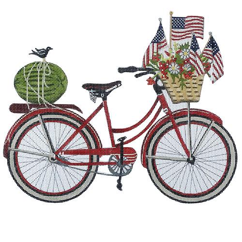 4th of July Bike Painted Canvas Melissa Shirley Designs 